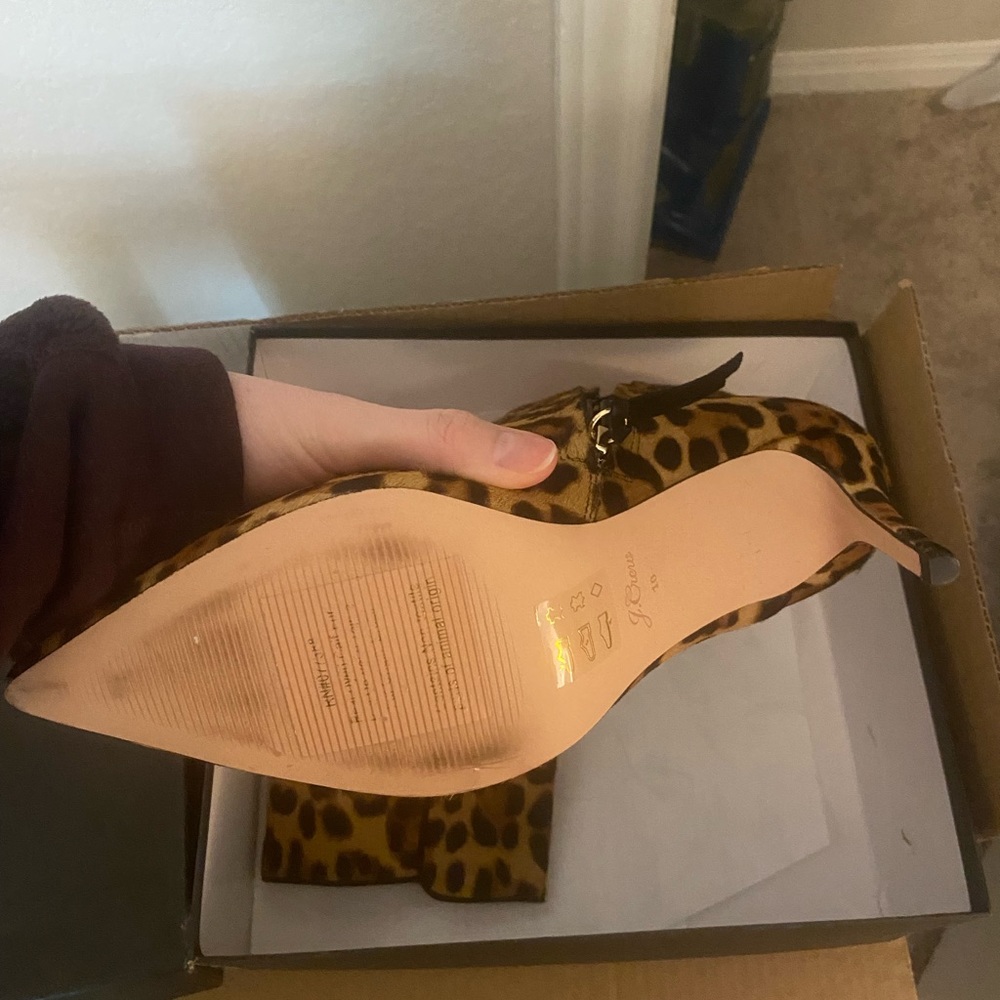 JCREW pony hair, leopard hair booties - Picture 3 of 3